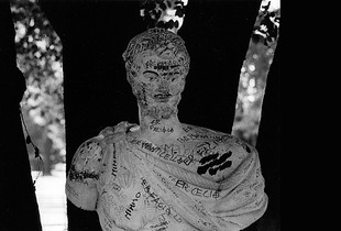 Graffitied Bust, Villa Borghese, Rome