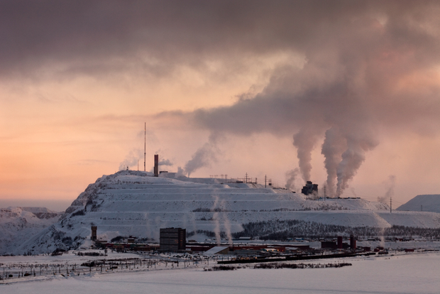 Nightfall at Mount Kiruna, Sweden