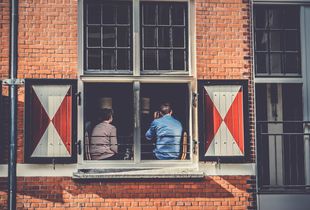 Sitting at the window