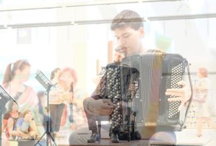 the observed accordionist