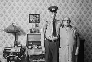 Mrs. Töpfer, my neighbor, with her grandson René, 1986