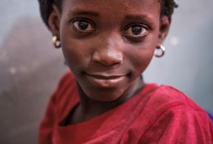She finally smiled!!!...