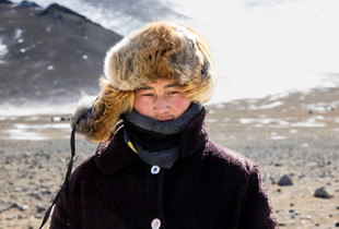 Kazakh Herder on migration