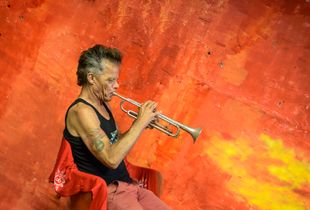 "Fire Blowing Trumpeter"