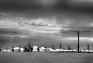 Clouds and powerlines I