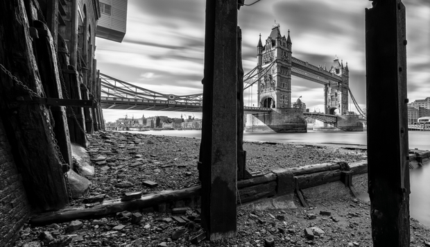 Beneath Tower Bridge