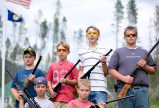 Boys With Guns. Western Montana.
