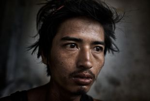 Into The Dark: Scenes From South East Asia's Meth Epidemic. An addict, Tachilek, Burma.