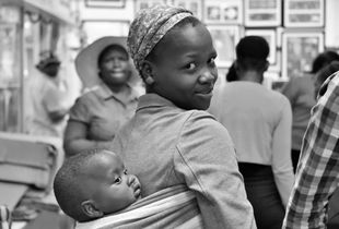 Mother with baby