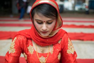Portrait of young Sikh girl