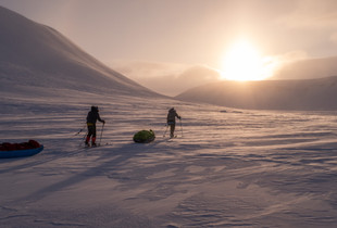 On the arctic ice