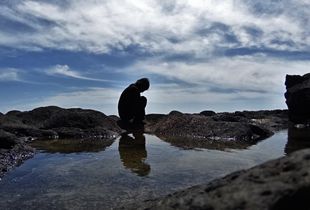 Rocks and a body