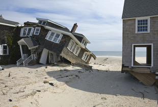 Beach Houses after Hurricane Sandy, 959 East Avenue, Mantoloking, New Jersey, 2013Elevation Nine Feet. N 40.05418 W 74.04623.