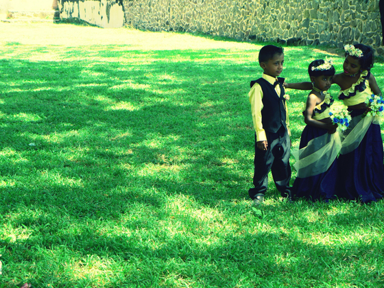 Page boy and Flower girls in Galle