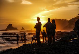 Atardecer en Playa Maderas, Rivas, Nicaragua