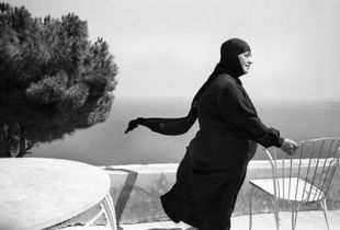 Nun with the Blowing Veil, Convent of Saydat Al Nouriyeh, Chekka Lebanon 2008