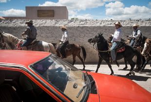One of the main streets of Tolimán,  a small village a few hours from Querétaro (Mexico).