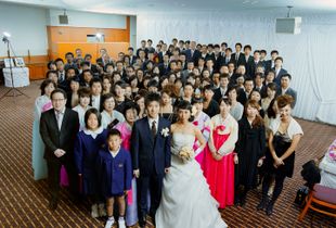 09_Actors#1(From the series of The Real Wedding Ceremony) , 2010, 118x170cm