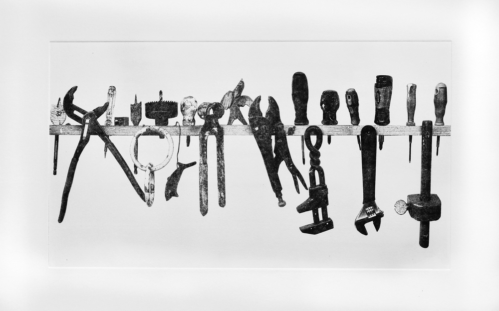 Tools - a series of photo etchings by artist printmaker Clare O Hagan