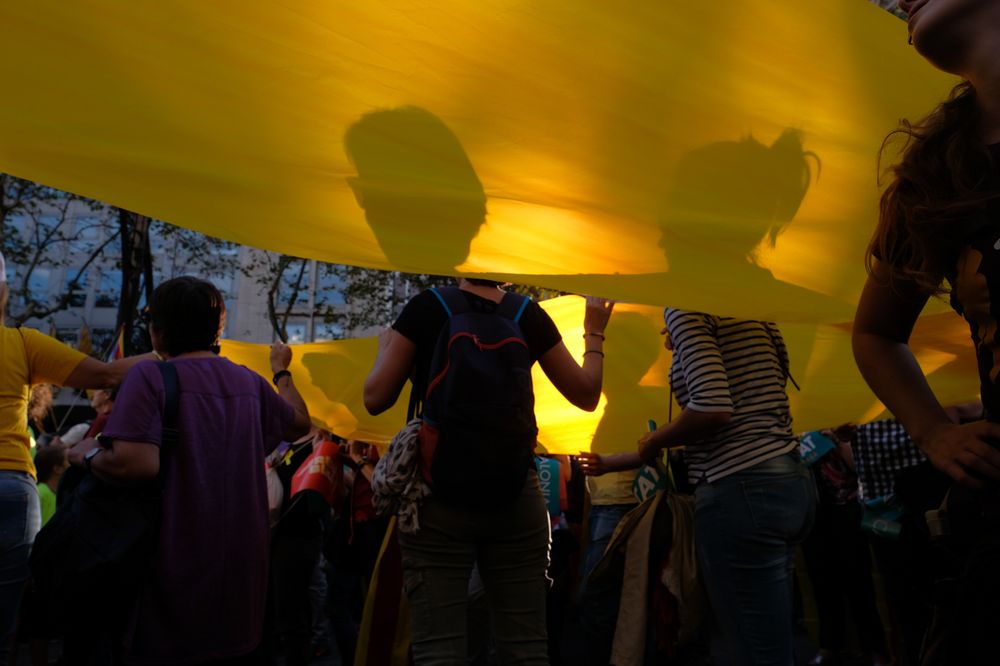 Yellow in Catalonia Streets