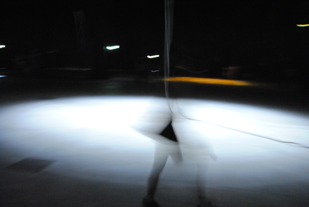 In motion