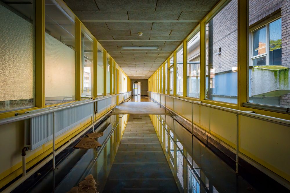 An old hospital in decay