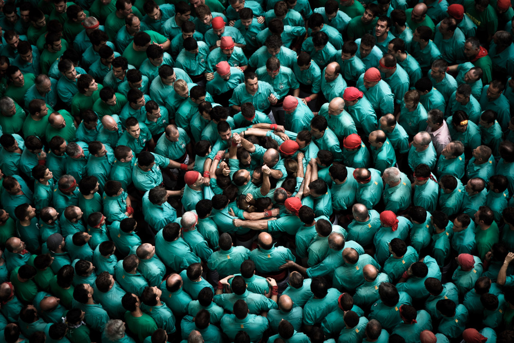 The sky of Human Towers