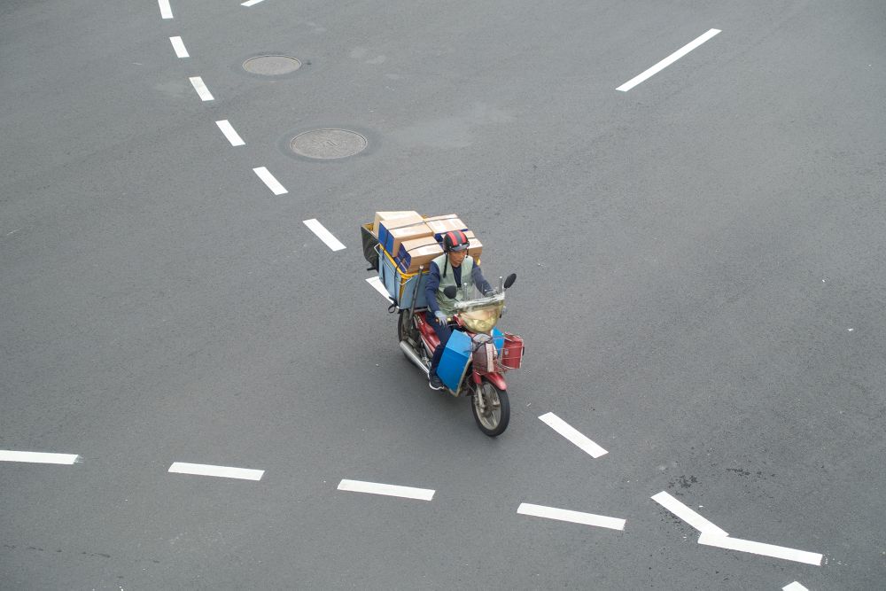 Motorbike Riders in Seoul