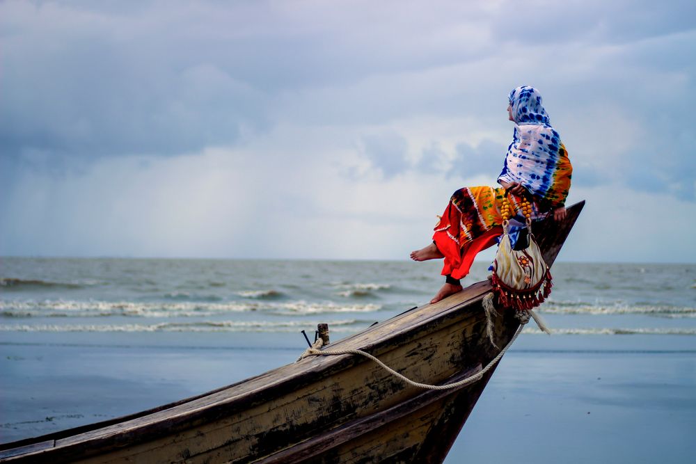 A Girl in Sea Side
