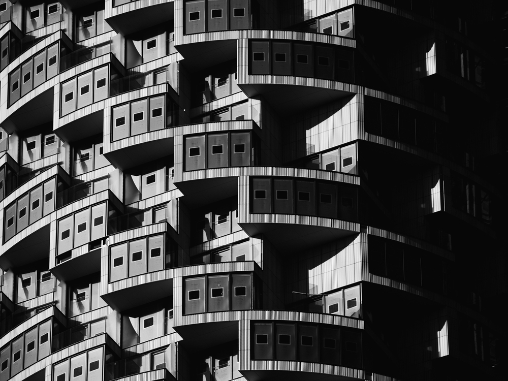 Concrete, glass and steel