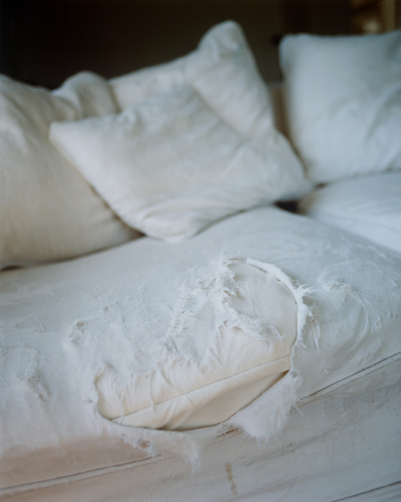 The sofa at home. © Camille Lemoine