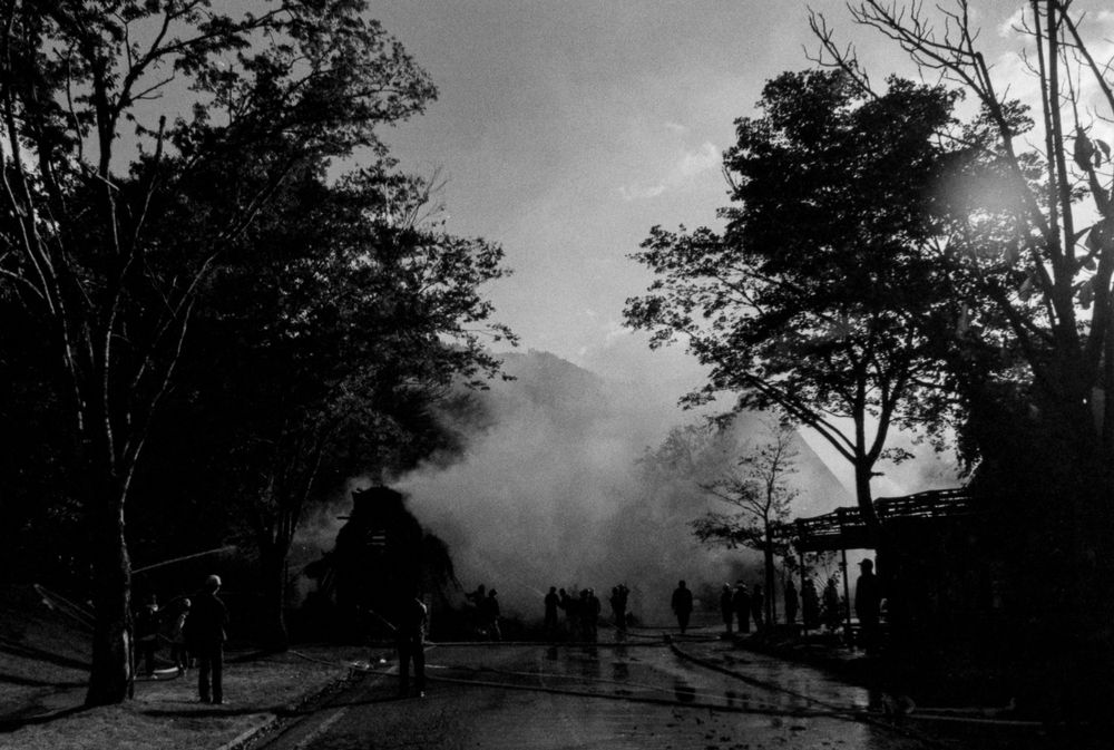 Incendio a Shirakawa-go