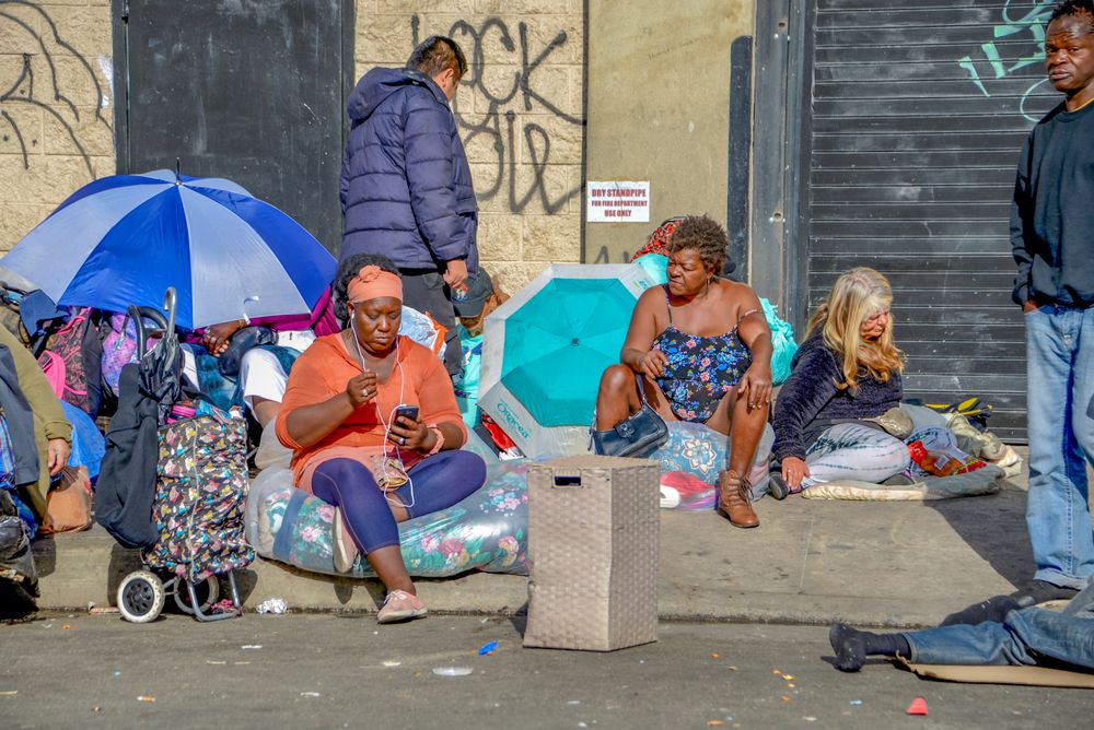 Homeless in Los Angeles America 