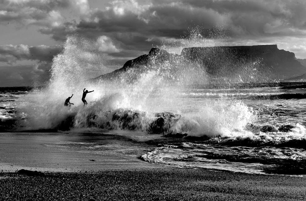 Black and white action