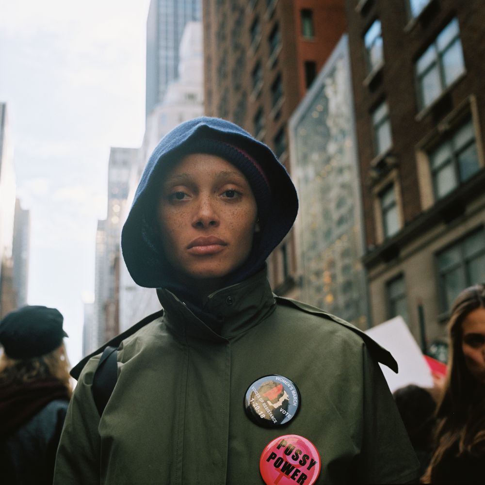Woman at The Women's March  