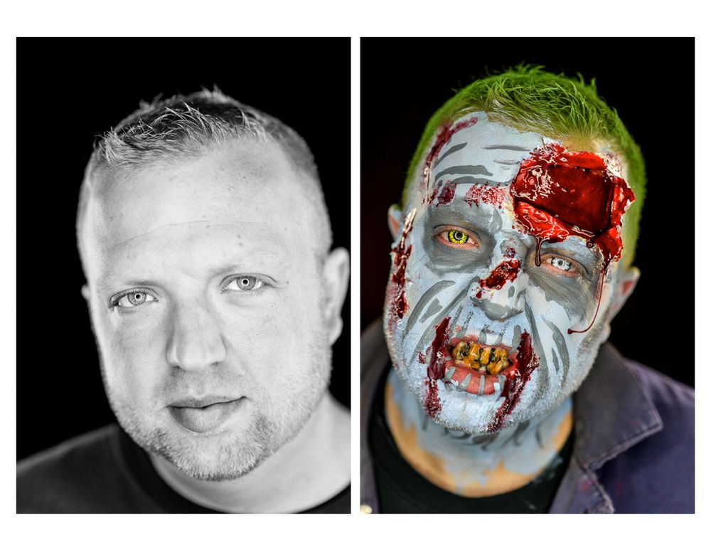 UntitledHaunted Schoolhouse and Laboratory before and after  portraits