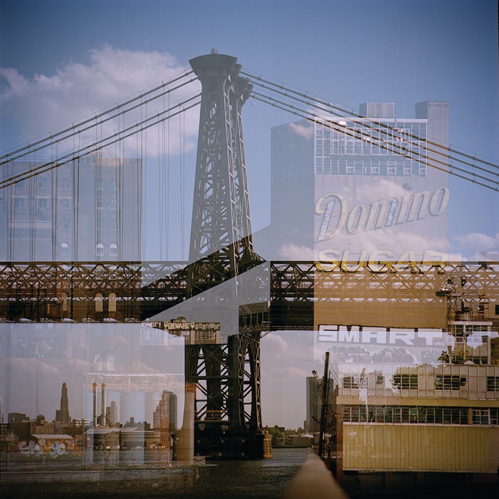 Industrial Cityscape in Double Exposures