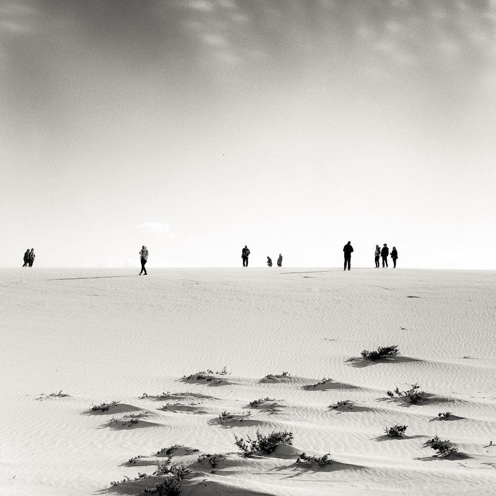 Walking on the  dunes