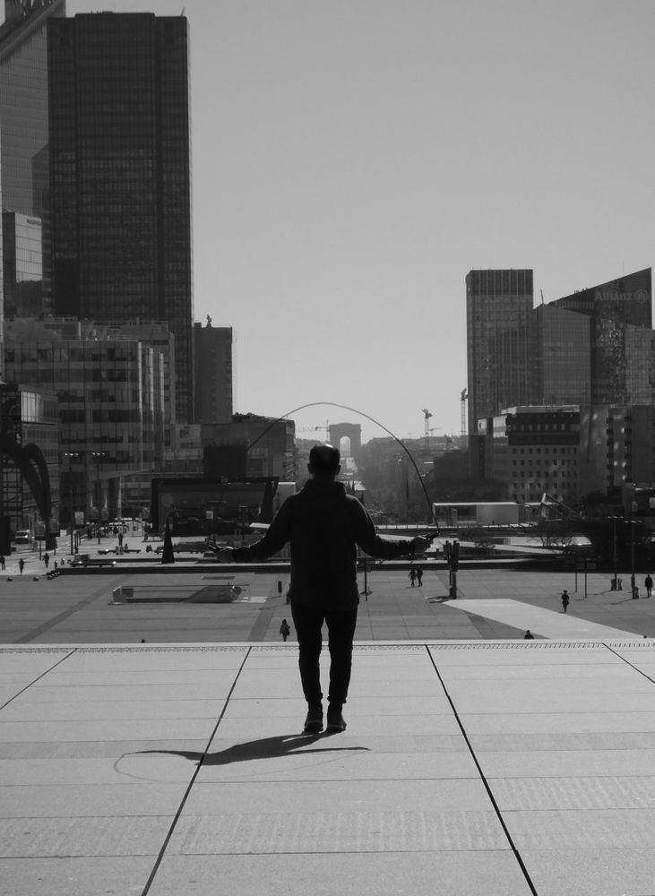 Lockdown in La Défense - April 2020