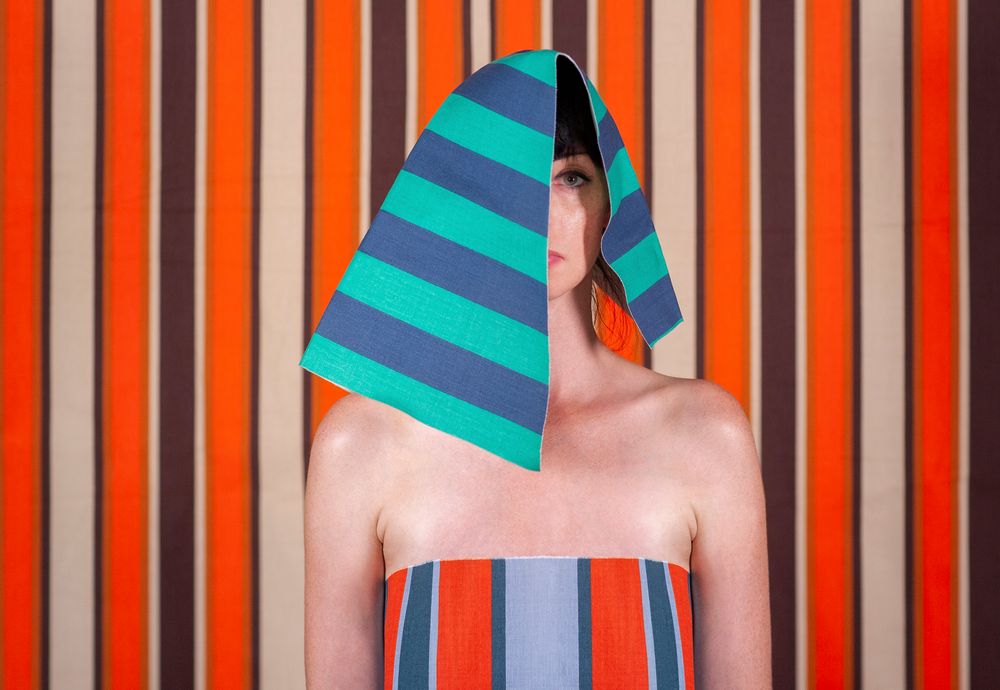 Lady in Stripes