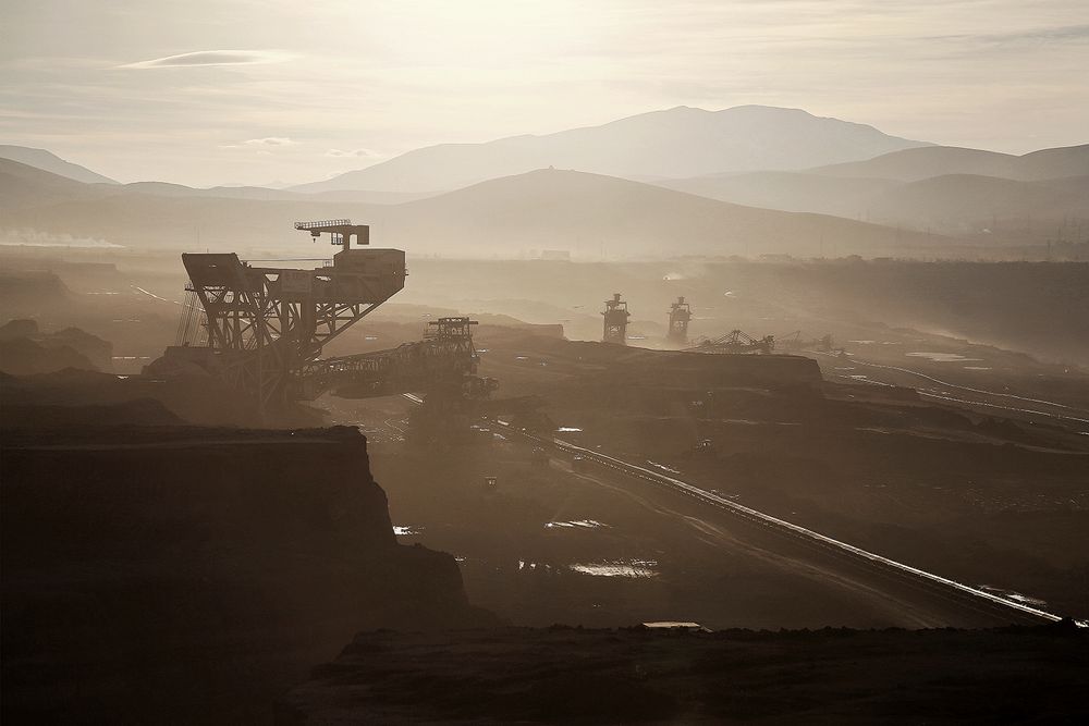 The villages of lignite in Greece