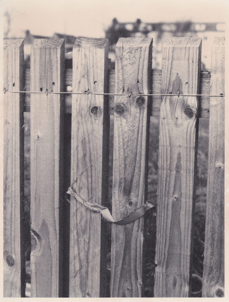 Vintage Darkroom : Fence with Ribbon