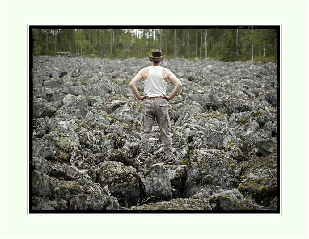 Dude in the landscape
