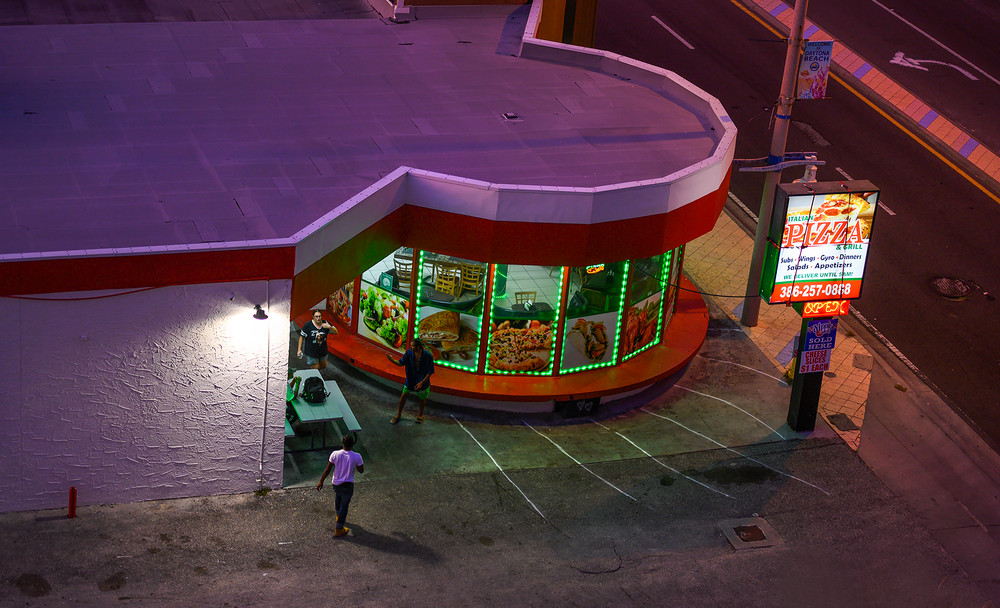 Nighttime in Daytona.