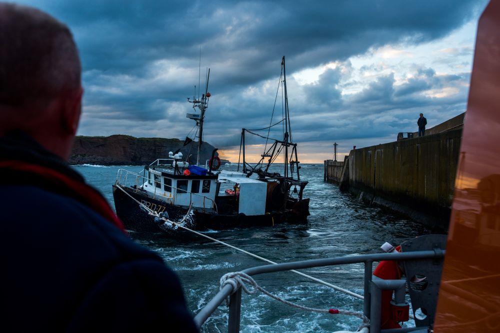 RNLI Eyemouth on an exercise 2016