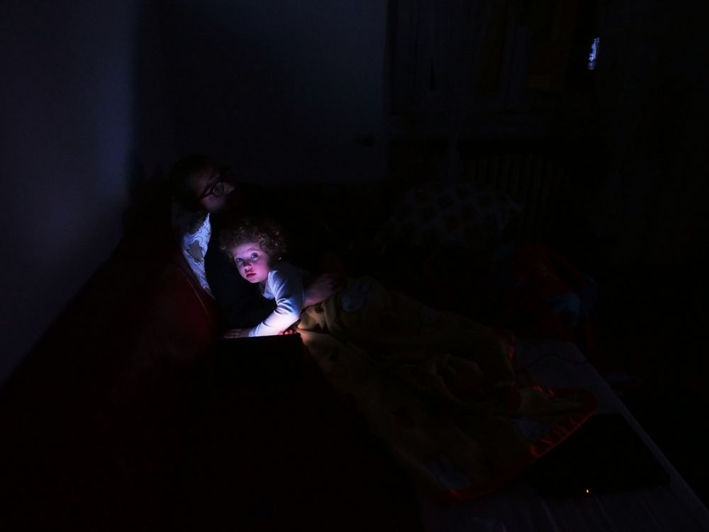Illuminated by our electronic devices