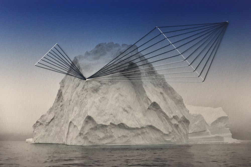 Threaded Icebergs 5x7" 