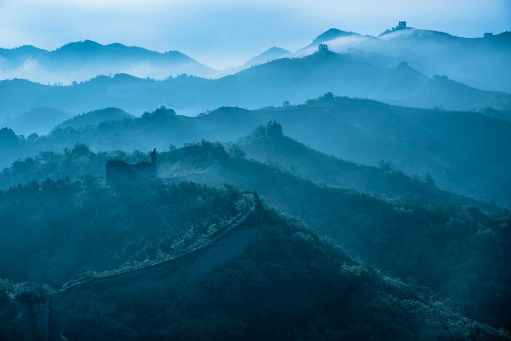 Misty morning on the Great Wall