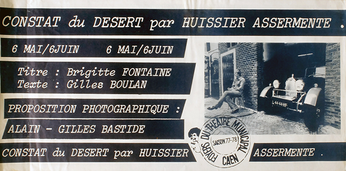 CONSTAT DU DÉSERT PAR HUISSIER ASSERMENTÉ - 1976-1978