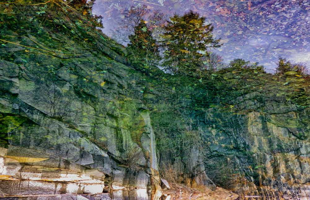 Reflections of a Quarry Wall